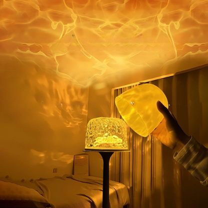 Elegantiška atmosferinė lempa su vandens bangų projekcijos efektu