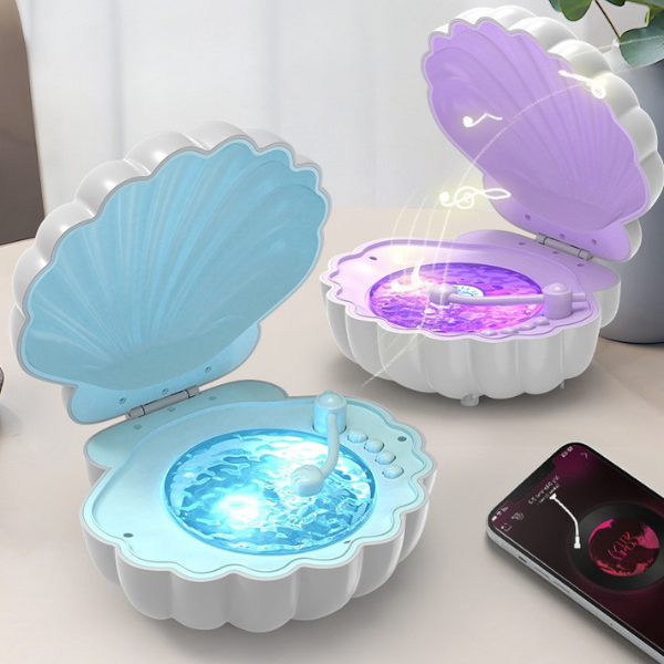 3in1 kriauklės formos Bluetooth kolonėlė - lempa