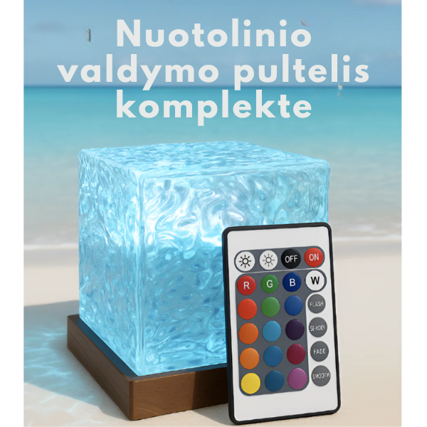 Atmosferinis LED kubas - lempa