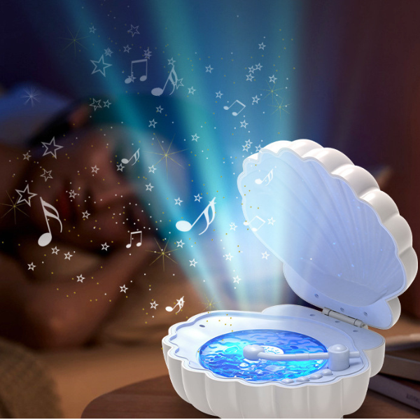 3in1 kriauklės formos Bluetooth kolonėlė - lempa