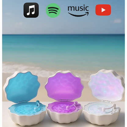 3in1 kriauklės formos Bluetooth kolonėlė - lempa