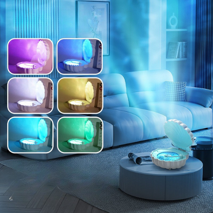 3in1 kriauklės formos Bluetooth kolonėlė - lempa