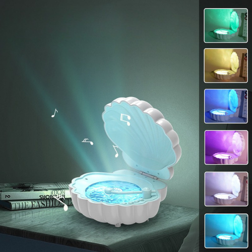 3in1 kriauklės formos Bluetooth kolonėlė - lempa