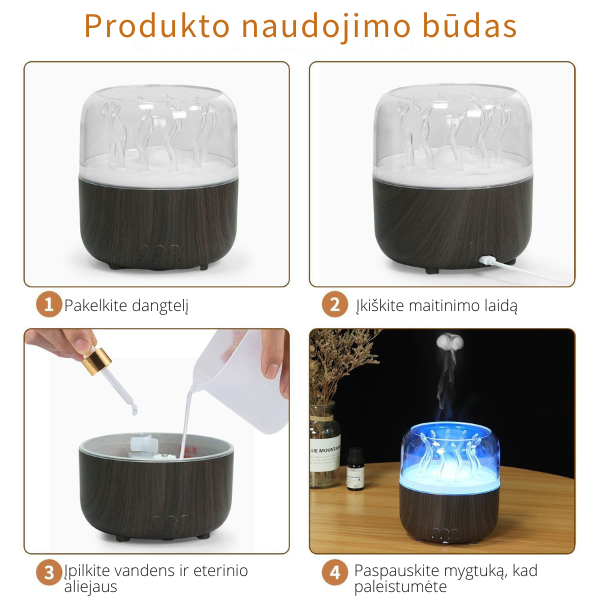 Minimalistinis namų SPA difuzorius - drėkintuvas