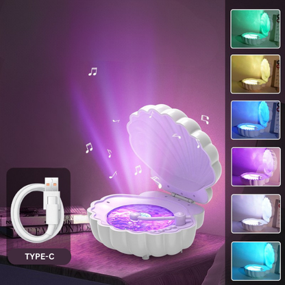 3in1 kriauklės formos Bluetooth kolonėlė - lempa