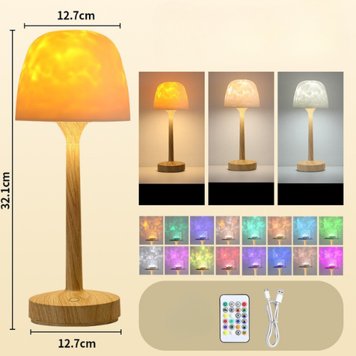 Elegantiška atmosferinė lempa su vandens bangų projekcijos efektu