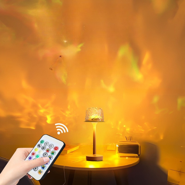 Elegantiška atmosferinė lempa su vandens bangų projekcijos efektu